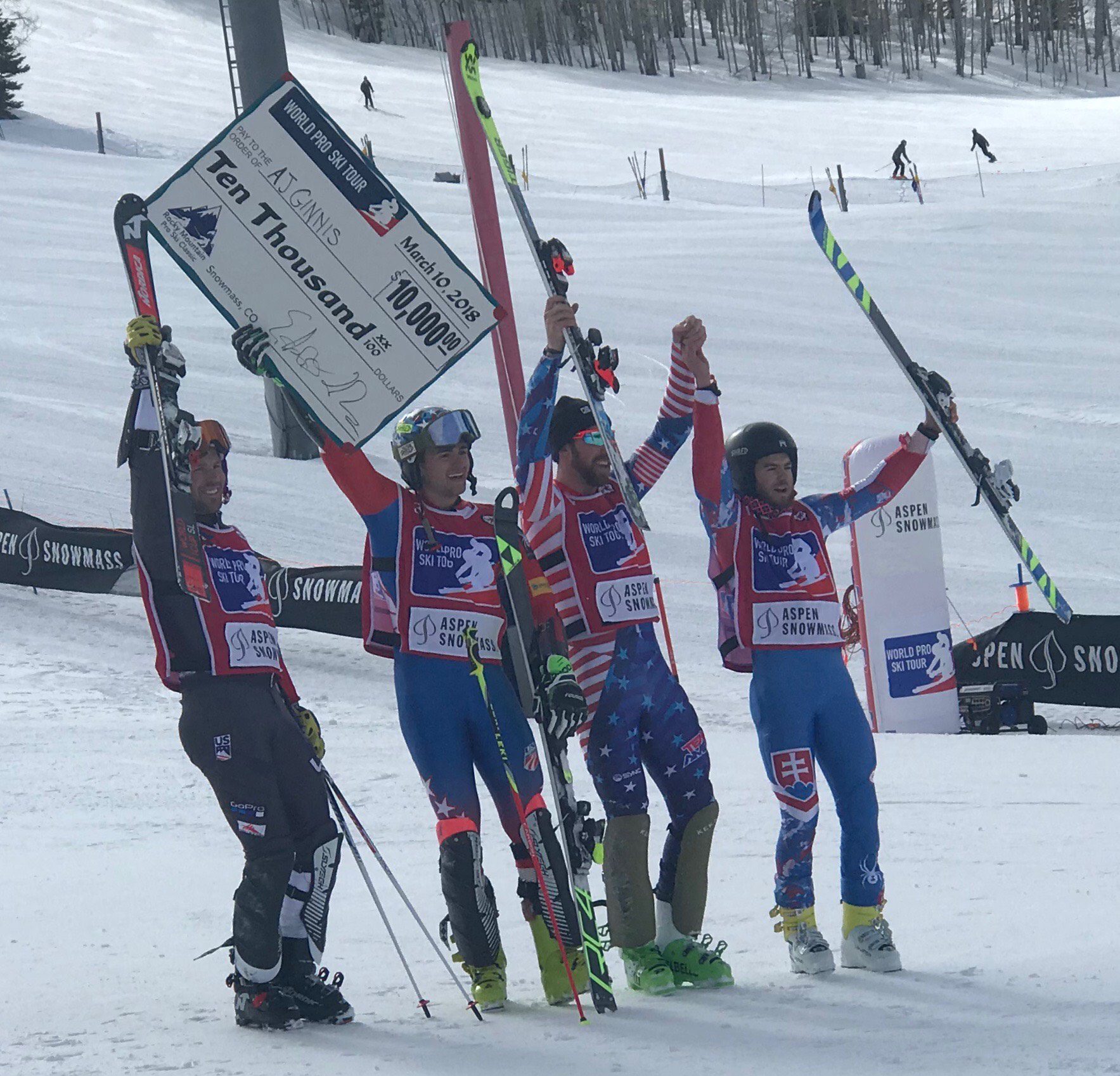 Ginnis Wins Second Stop of World Pro Ski Tour