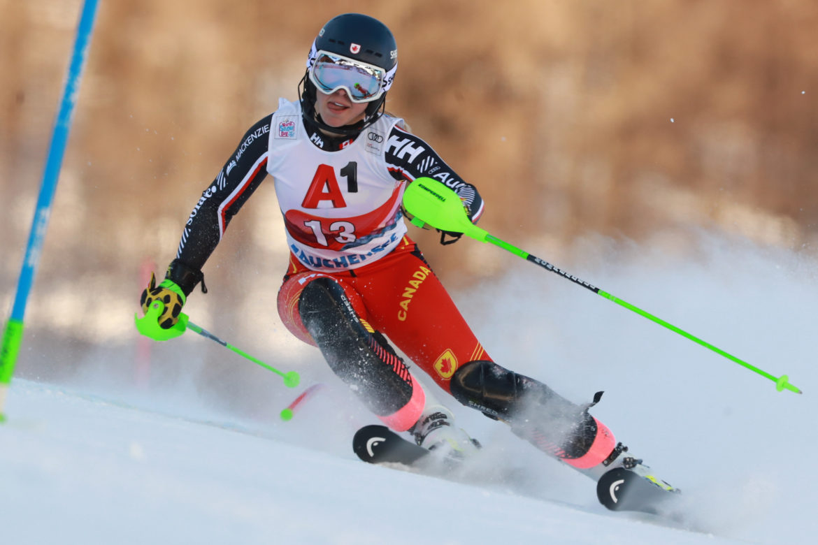 Nullmeyer, Remme battle for first in NorAm slalom | Skiracing.com