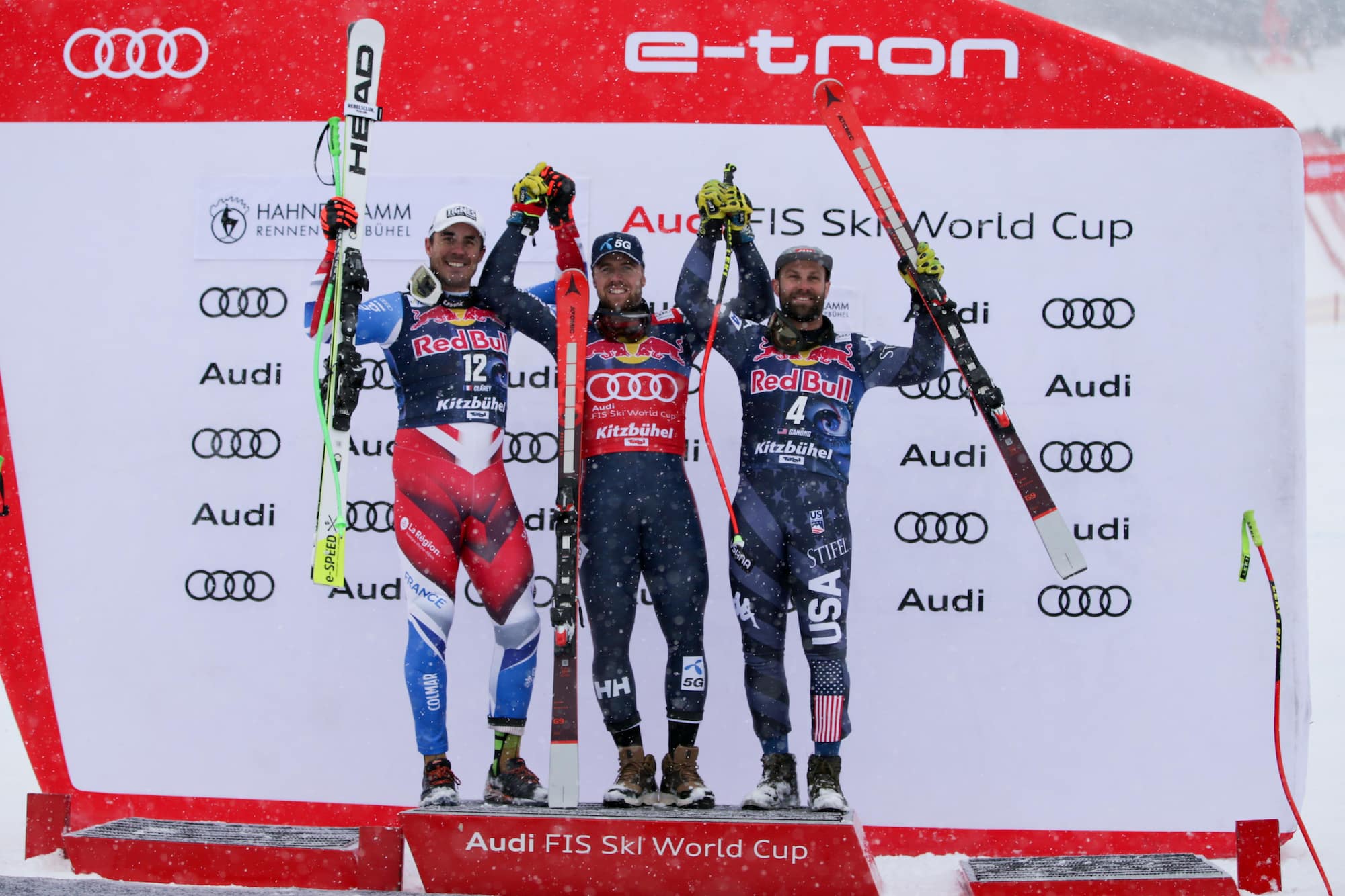 Kilde wins Kitzbuehel for 5th downhill victory of season; Ganong 3rd
