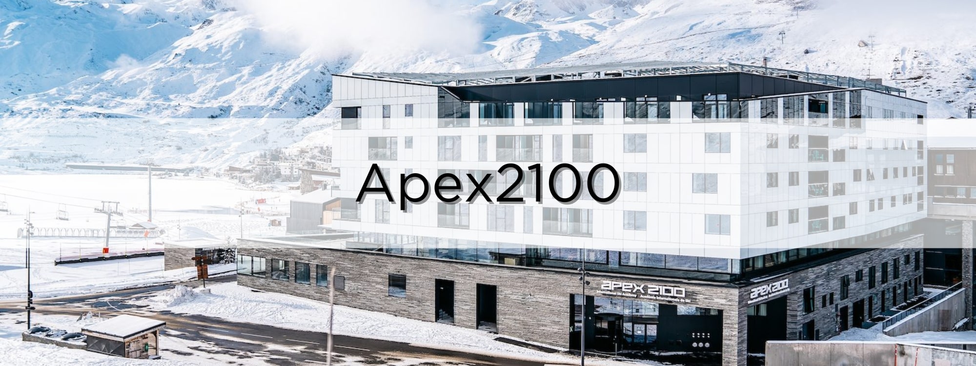 Apex2100 facility and banner title. 