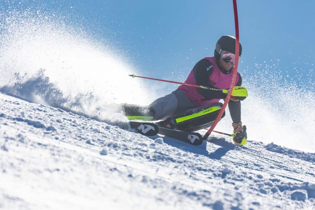 Jimmy Krupka ski racing in Coronet Peak.