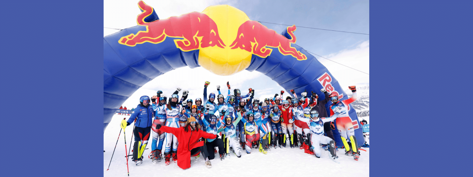 Racers Celebrate Innovative Ski Event at Red Bull Alpine Park in Val d’Isere